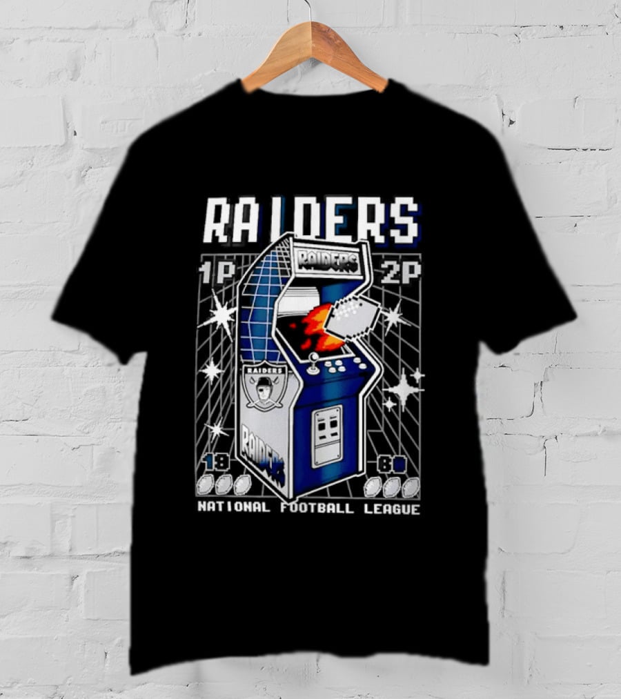 Las Vegas Raiders Arcade Machine NFL T-Shirt