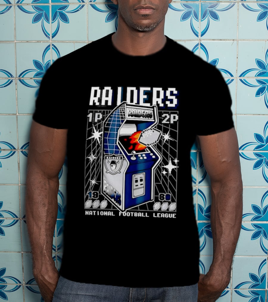 Las Vegas Raiders Arcade Machine NFL T-Shirt