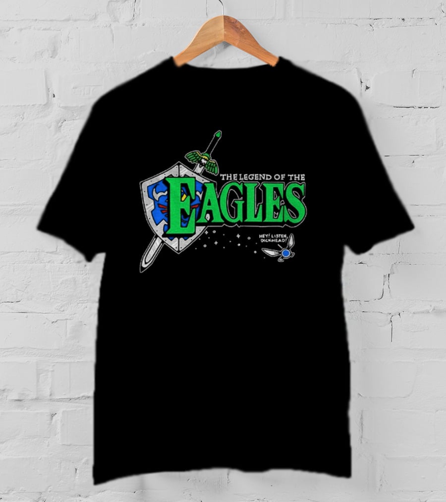The Legend Of The Eagles Zelda Hey Listen Dickhead Shield Sword Navi T-Shirt