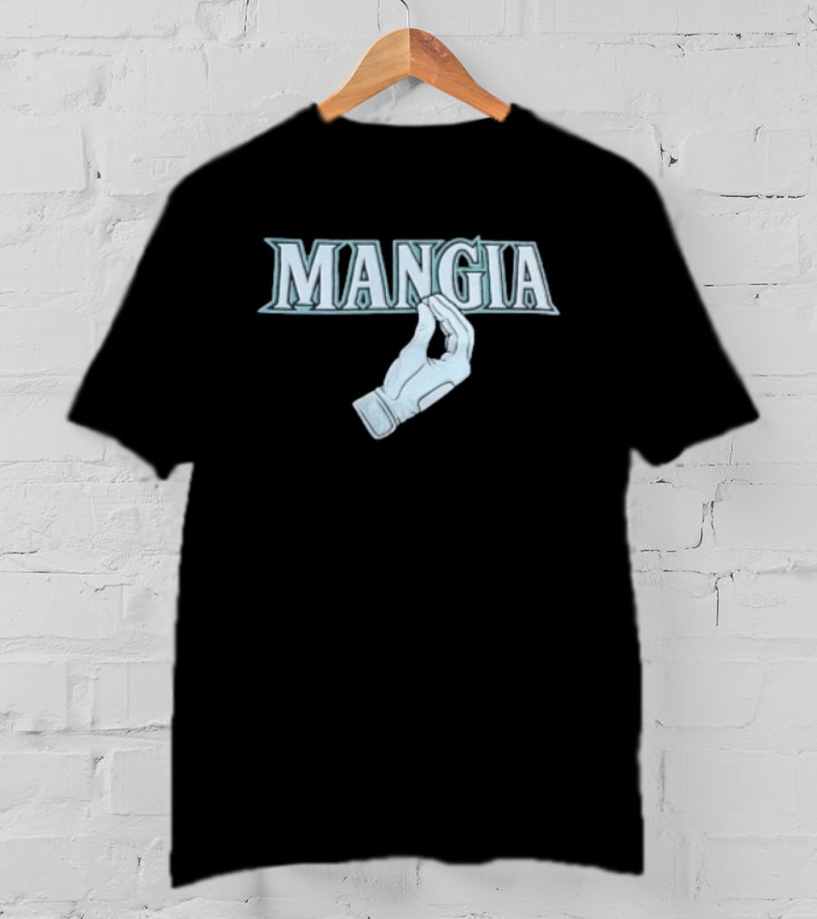 Dominic Canzone Seattle Mariners Mangia Gesture Fan T-Shirt