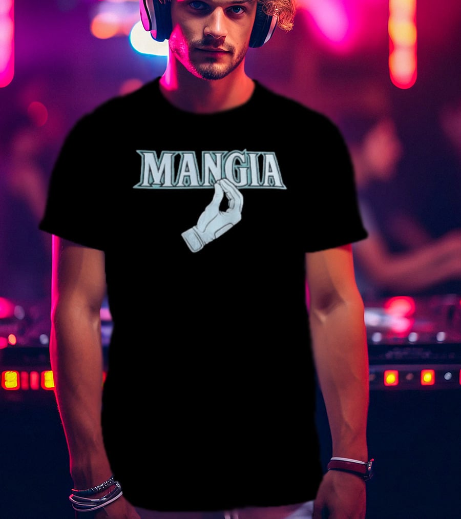 Dominic Canzone Seattle Mariners Mangia Gesture Fan T-Shirt