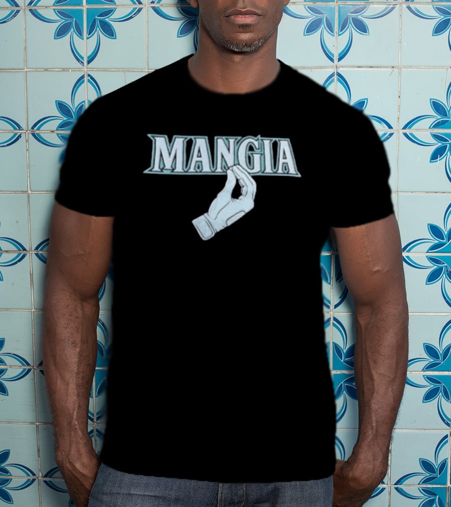 Dominic Canzone Seattle Mariners Mangia Gesture Fan T-Shirt