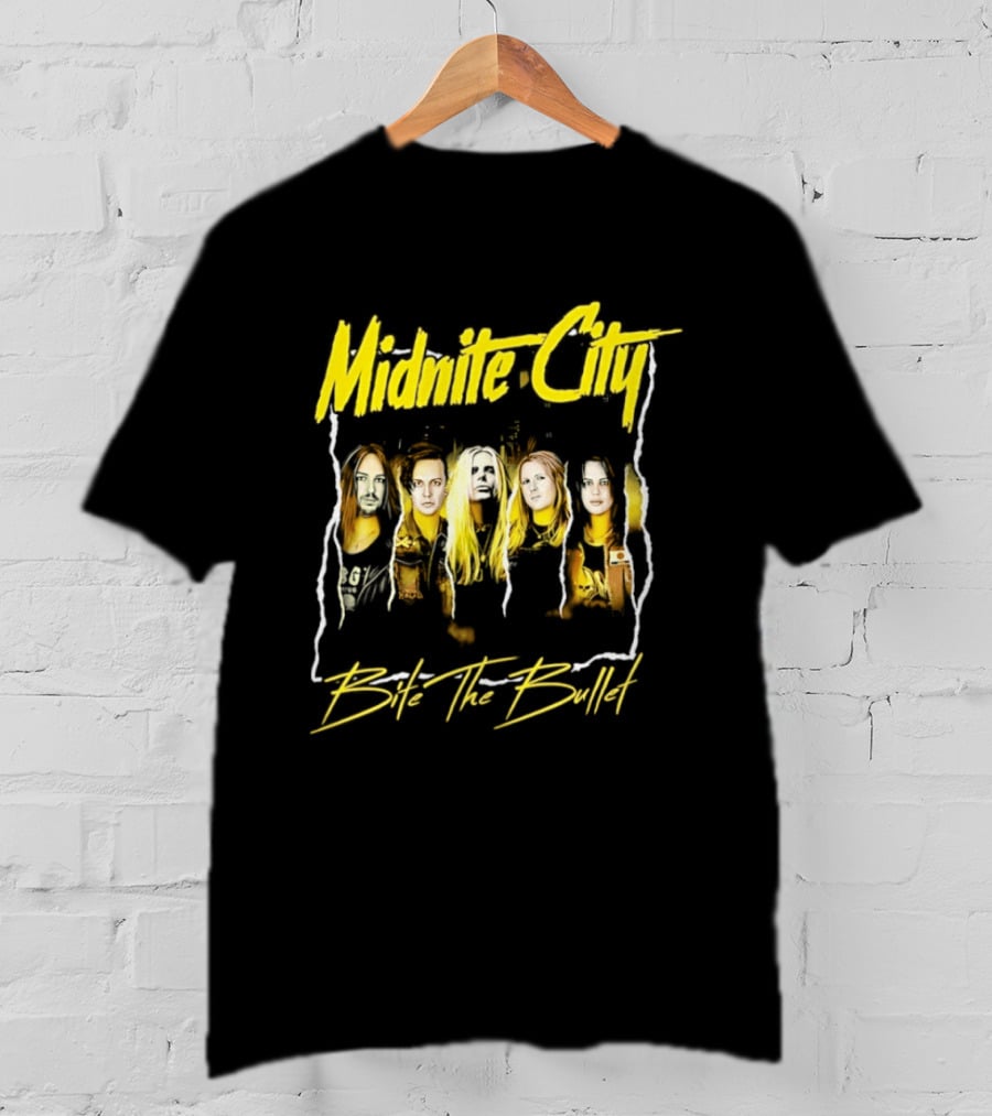 Midnite City Bite The Bullet Band Hard Rock Music T-Shirt
