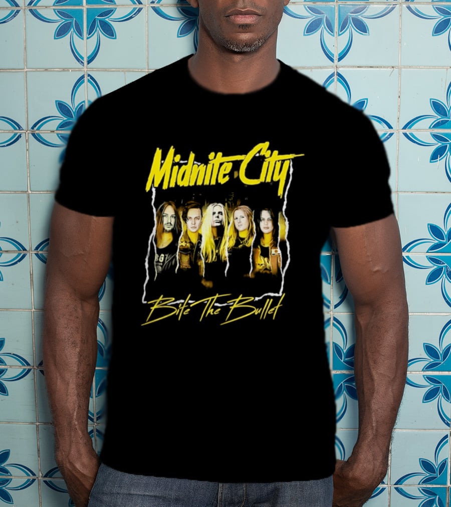 Midnite City Bite The Bullet Band Hard Rock Music T-Shirt