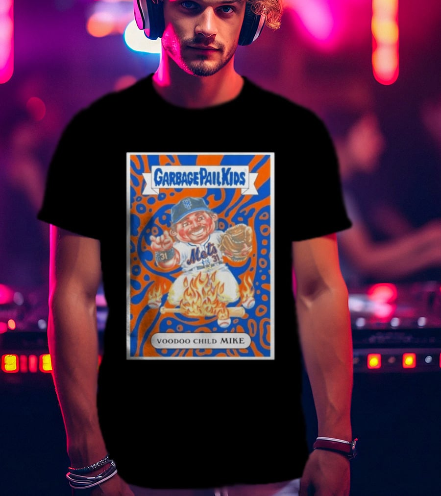 Garbage Pail Kids Mets Voodoo Child Mike Piazza Cards T-Shirt