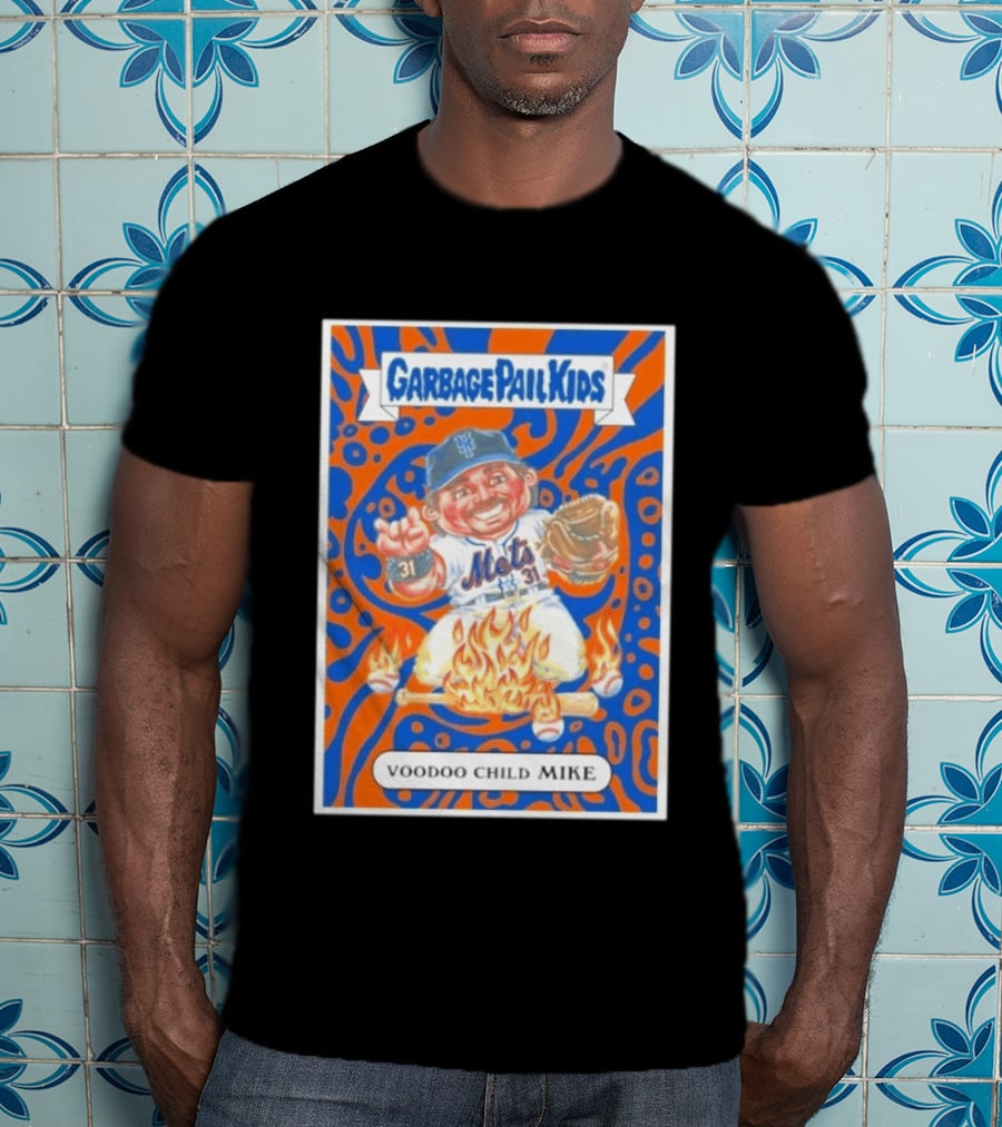 Garbage Pail Kids Mets Voodoo Child Mike Piazza Cards T-Shirt