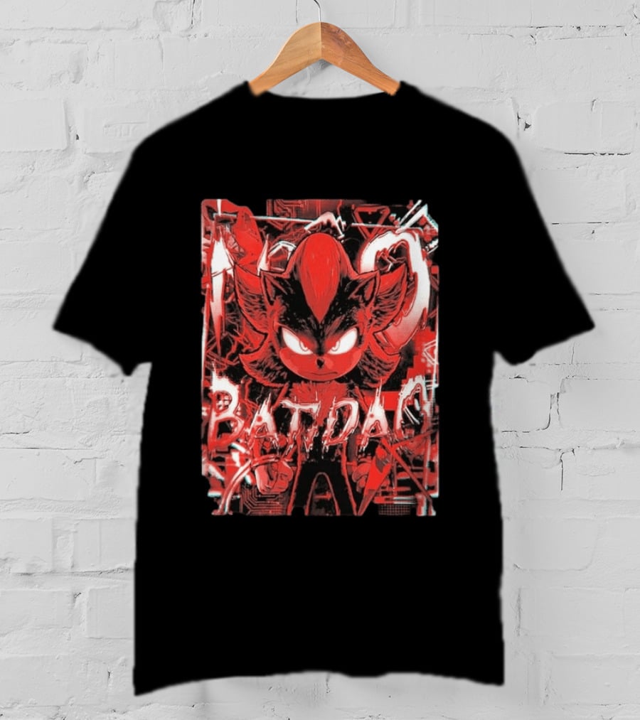 No Batidao Red Black Anime Character Energetic T-Shirt