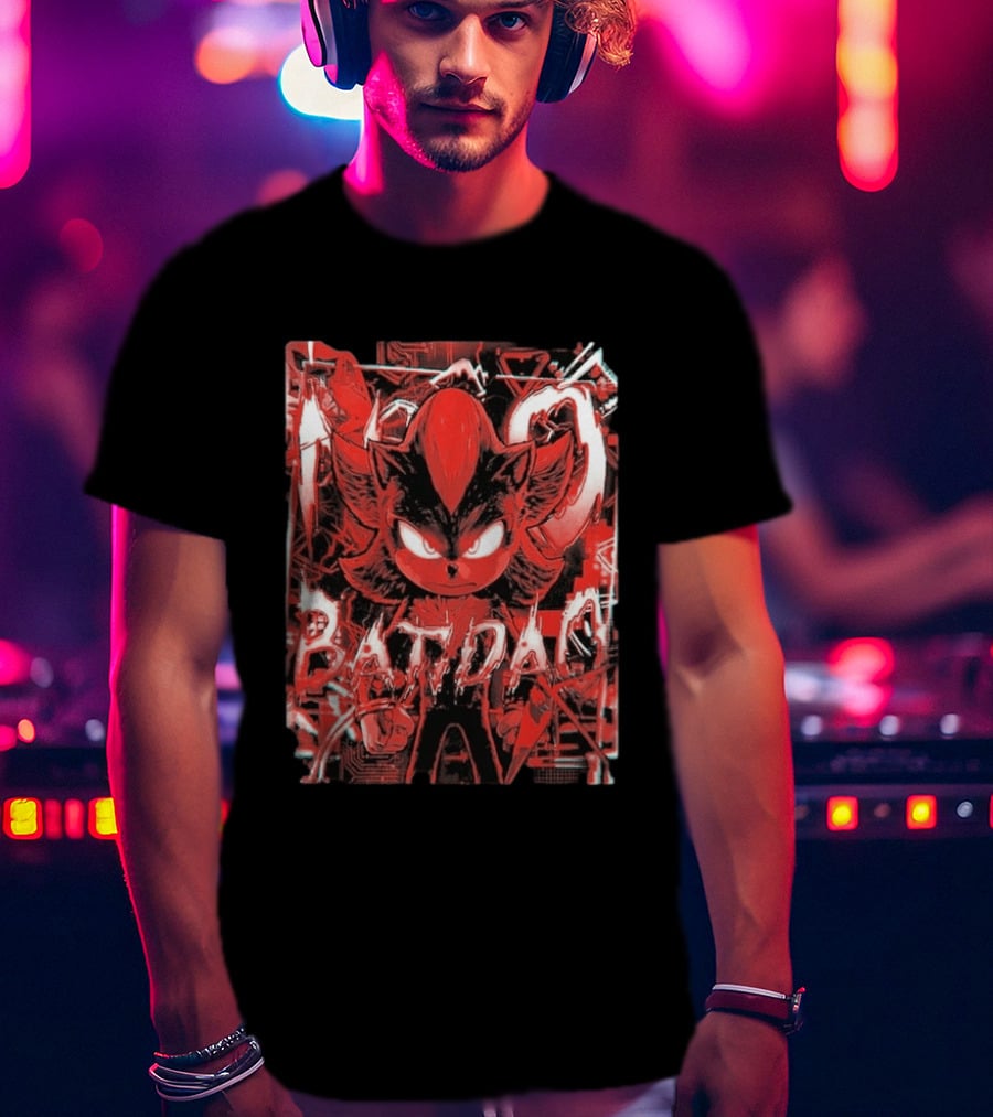 No Batidao Red Black Anime Character Energetic T-Shirt
