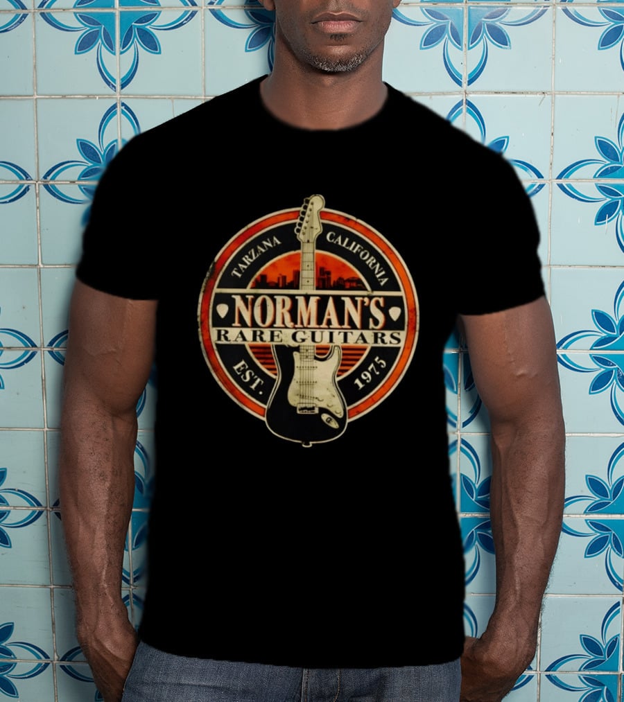 Norman's Rare Guitars Tarzana California Est 1975 Vintage Guitar T-Shirt
