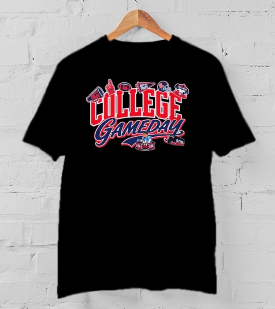 College Gameday Ole Miss September 19 2026 Football Tailgate Party T-Shirt