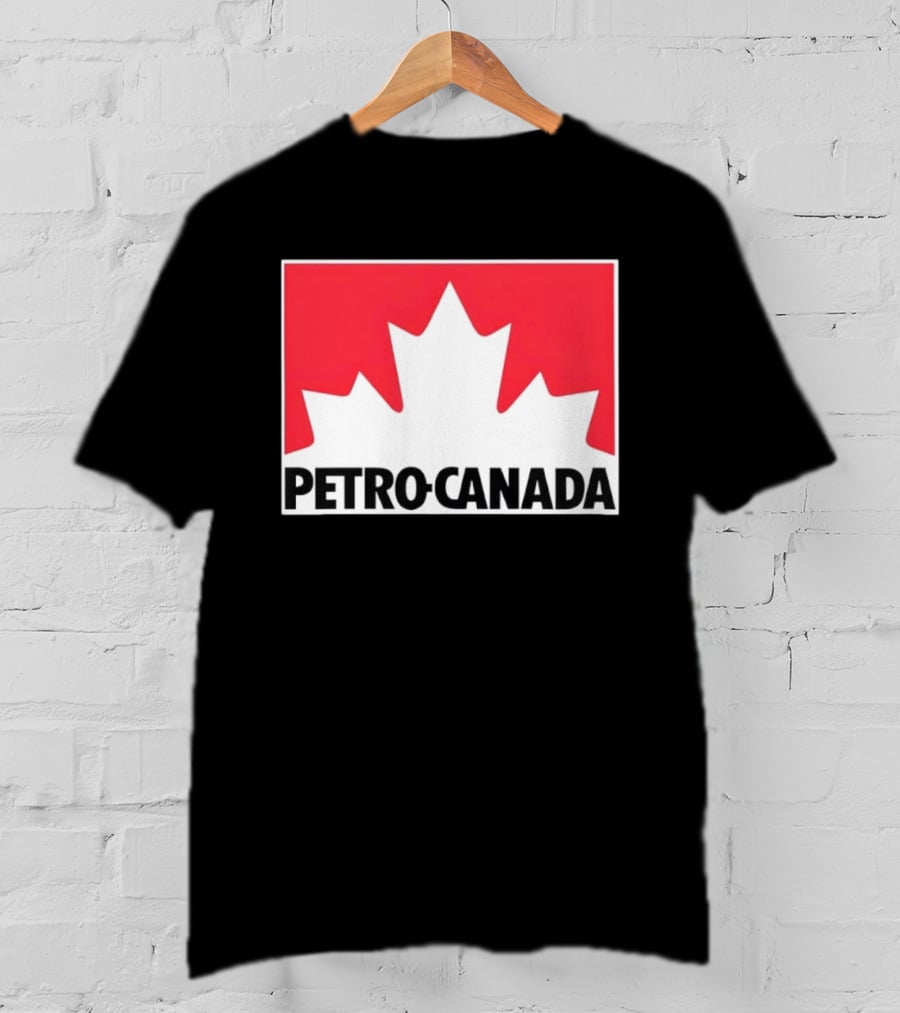 Petro Canada Canadian Gas Station Maple Leaf Branding T-Shirt