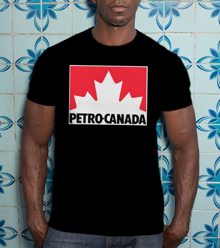Petro Canada Canadian Gas Station Maple Leaf Branding T-Shirt