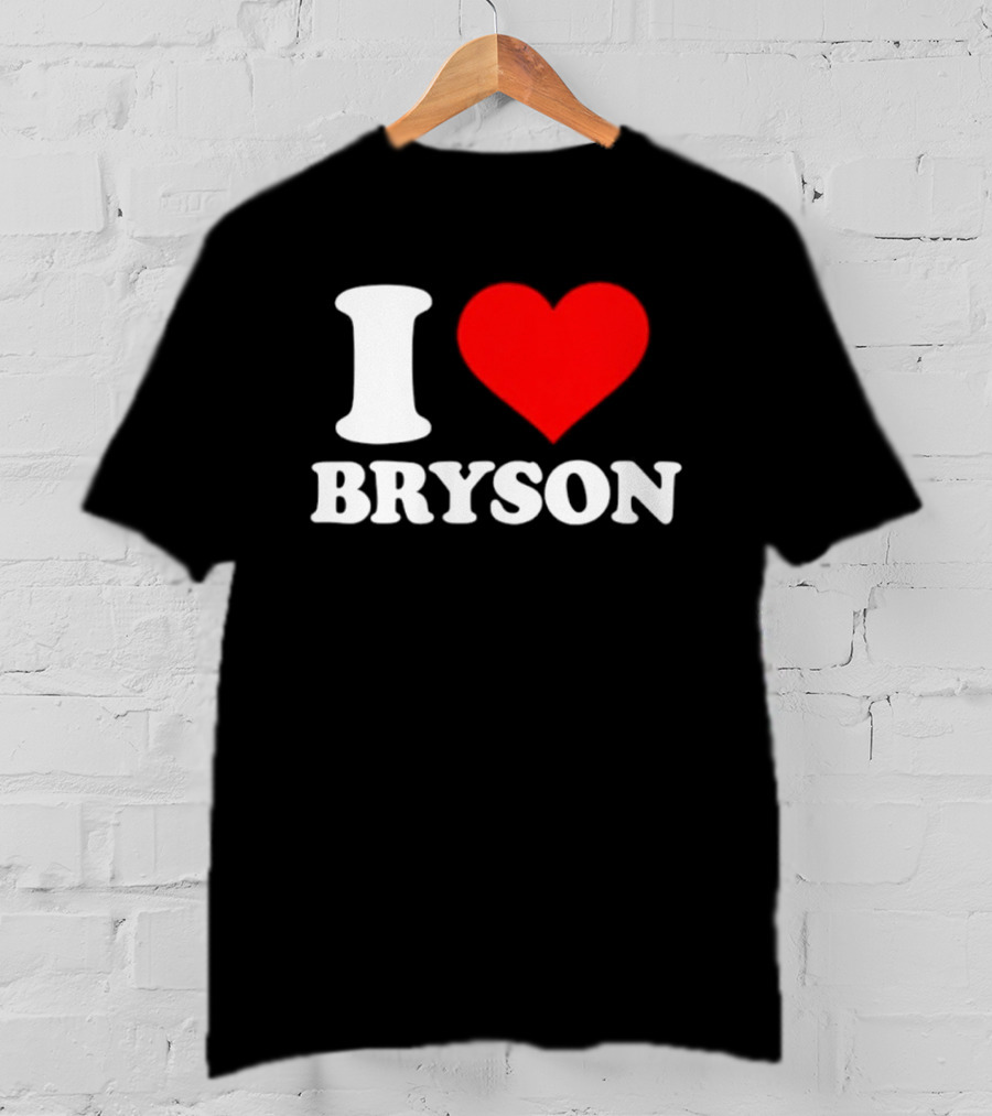 PGA Tour I Love Bryson Golf Professional Golfer T-Shirt