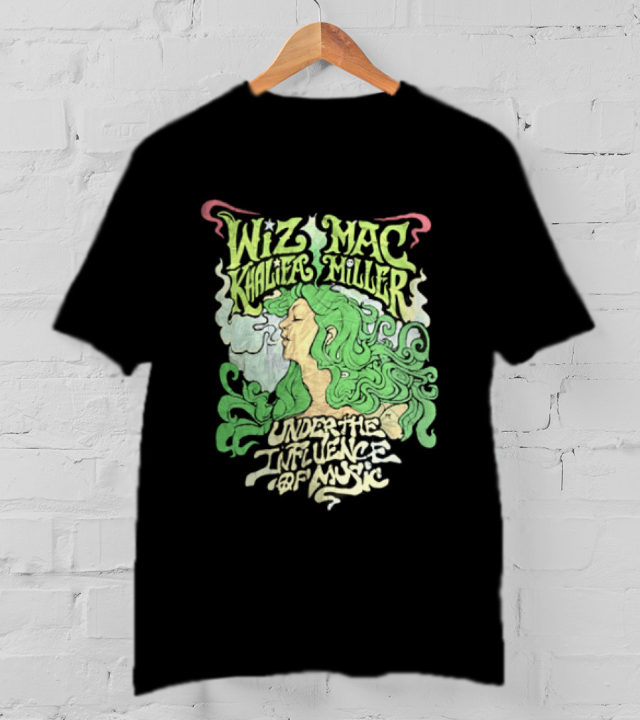 Wiz Khalifa Mac Miller Under The Influence Of Music Tour Colorful T-Shirt