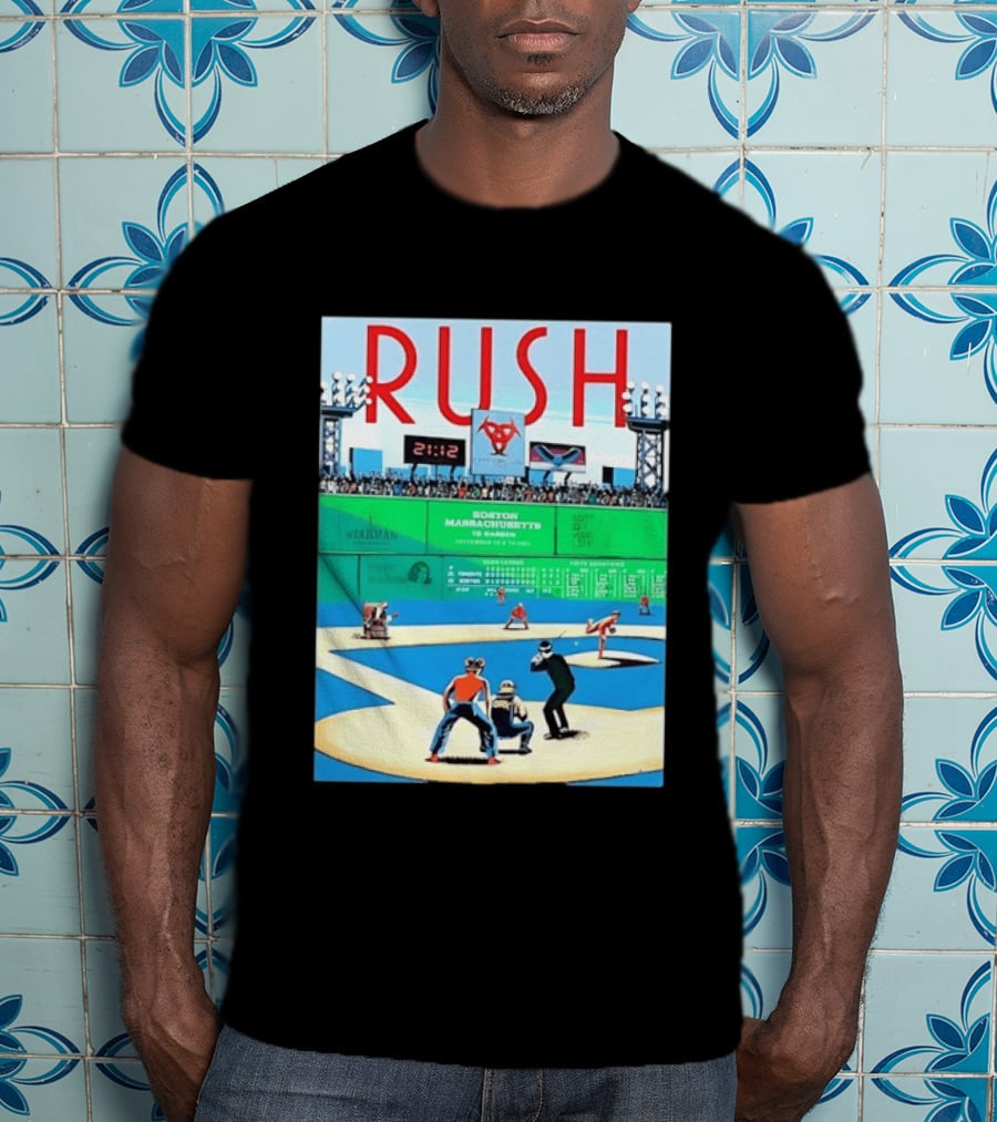 Rush 2112 Fifty Something Tour Boston Massachusetts TD Garden September 5 2024 Stadium Baseball T-Shirt