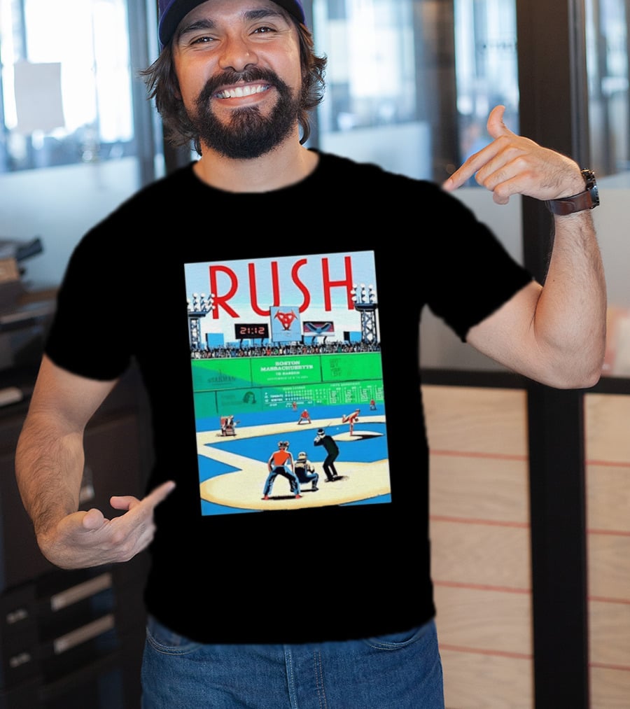 Rush 2112 Fifty Something Tour Boston Massachusetts TD Garden September 5 2024 Stadium Baseball T-Shirt