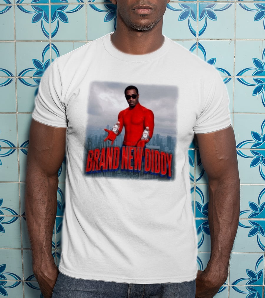 Brand New Diddy Red Outfit With Baby Oil Sean Combs City T-Shirt