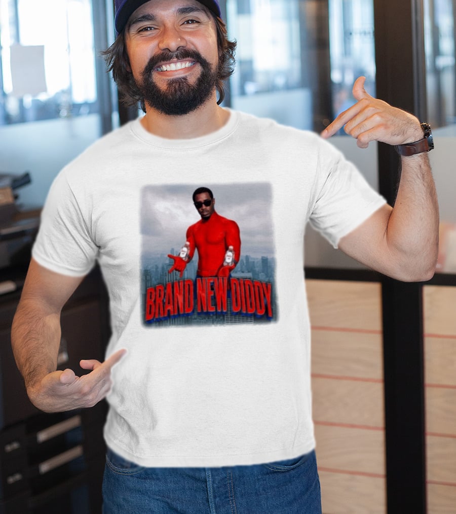Brand New Diddy Red Outfit With Baby Oil Sean Combs City T-Shirt
