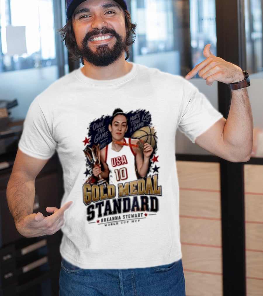 USA 10 Gold Medal Standard Breanna Stewart Basketball T-Shirt