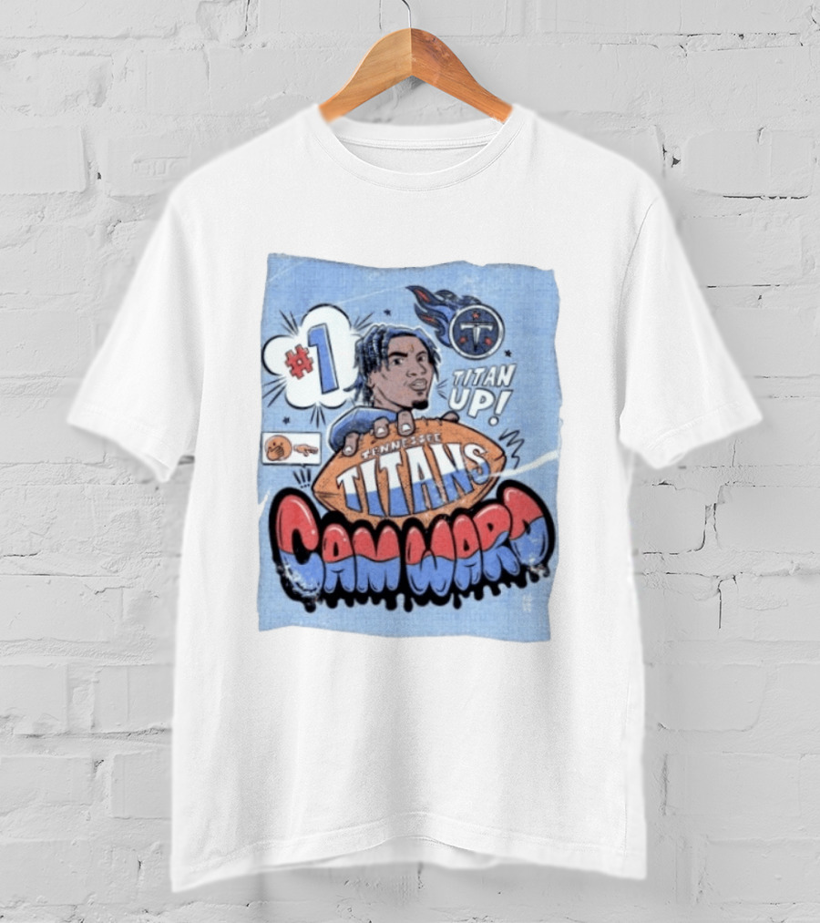 #1 Tennessee Titans Titan Up Cam Ward Comic T-Shirt