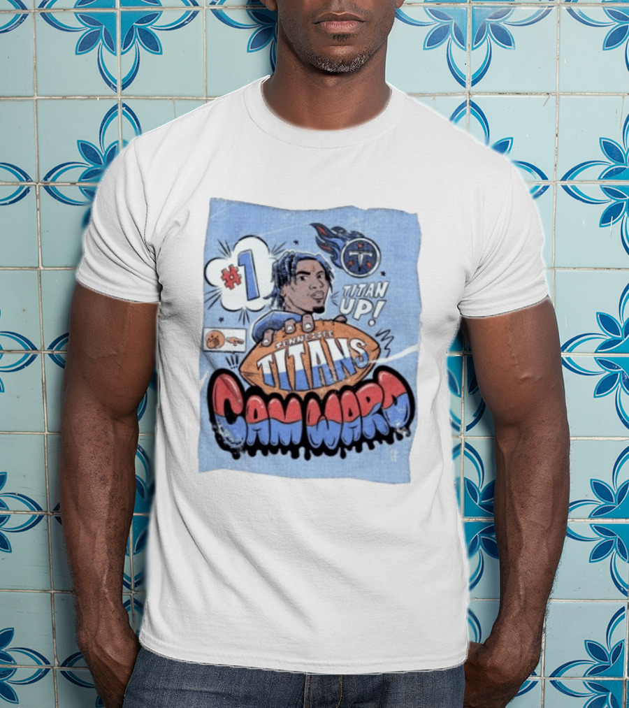 #1 Tennessee Titans Titan Up Cam Ward Comic T-Shirt