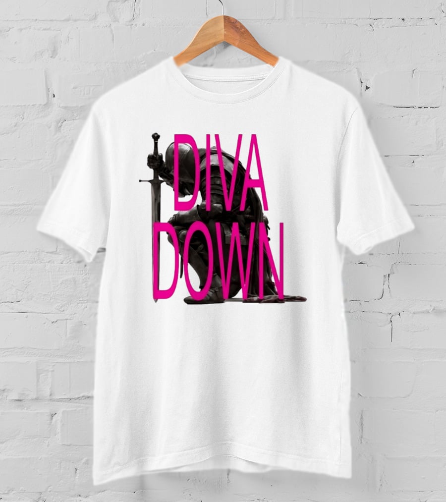Diva Down Knight Sword Warrior Armor T-Shirt