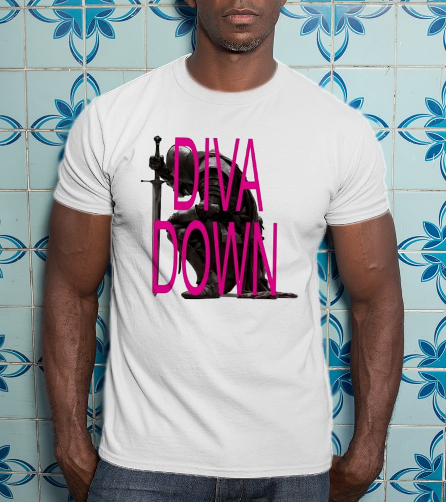 Diva Down Knight Sword Warrior Armor T-Shirt