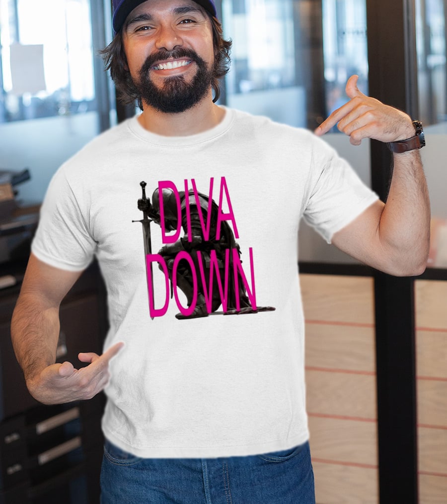 Diva Down Knight Sword Warrior Armor T-Shirt