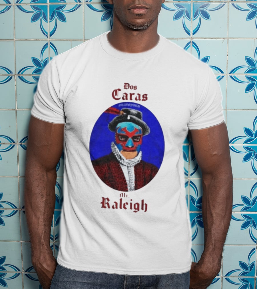 Dos Caras Mr Raleigh Graveyard Lucha Libre Mask T-Shirt