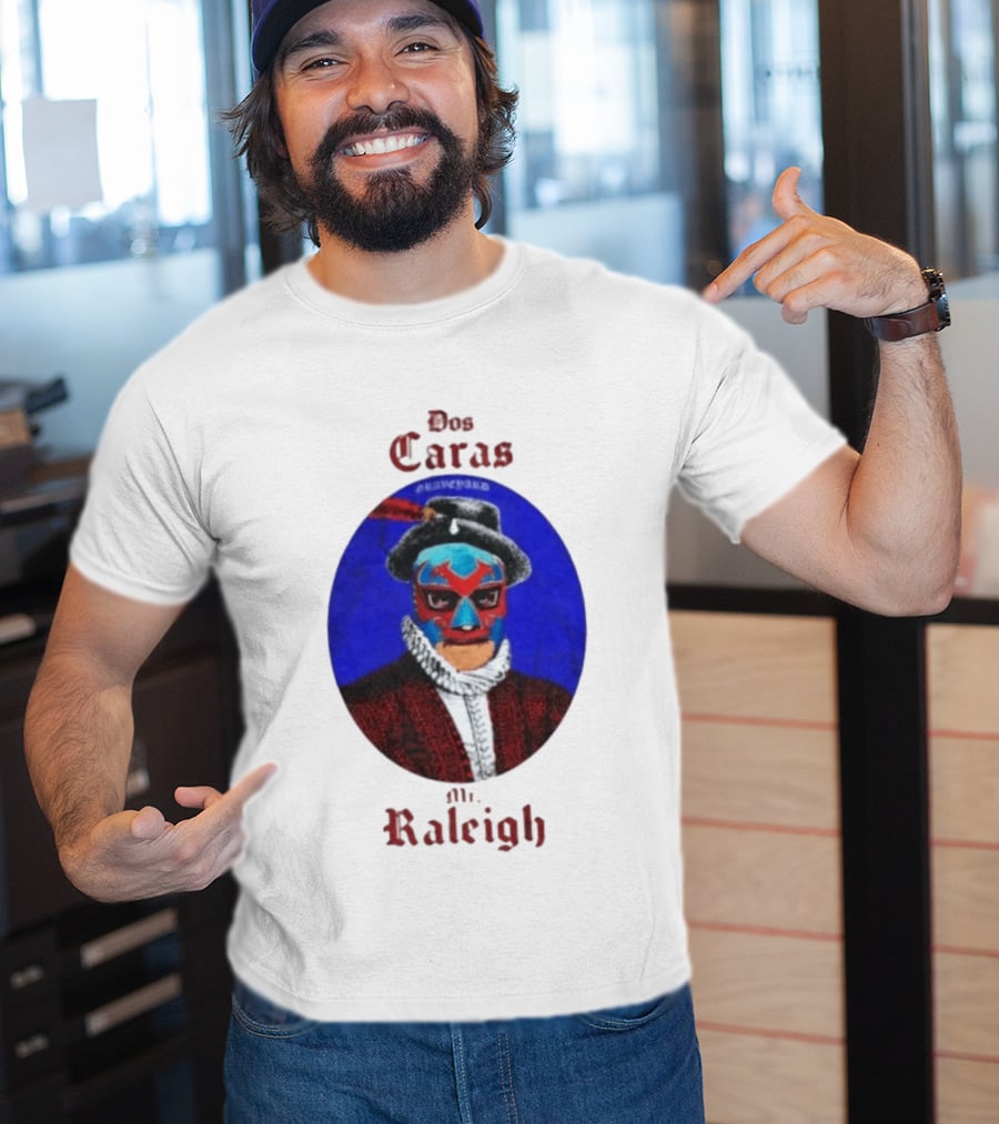 Dos Caras Mr Raleigh Graveyard Lucha Libre Mask T-Shirt