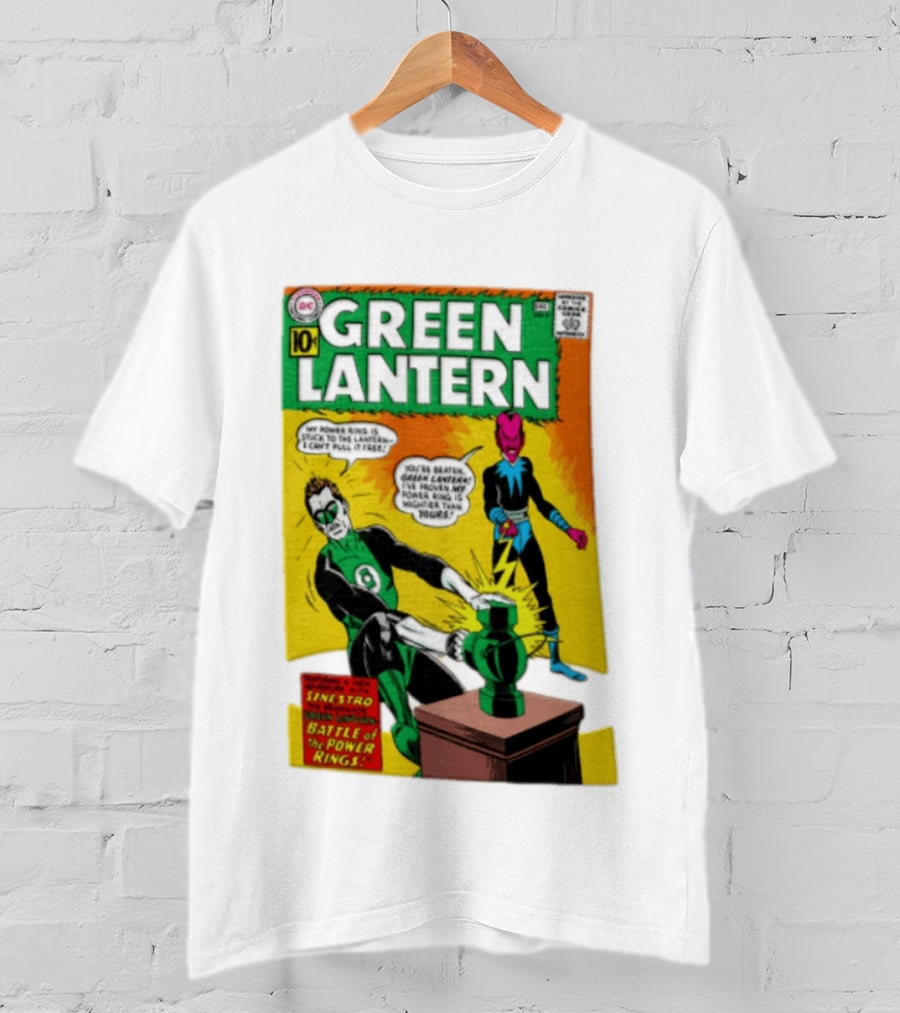 Green Lantern Sinestro Battle Of The Power Rings Comic Cover DC Comics T-Shirt