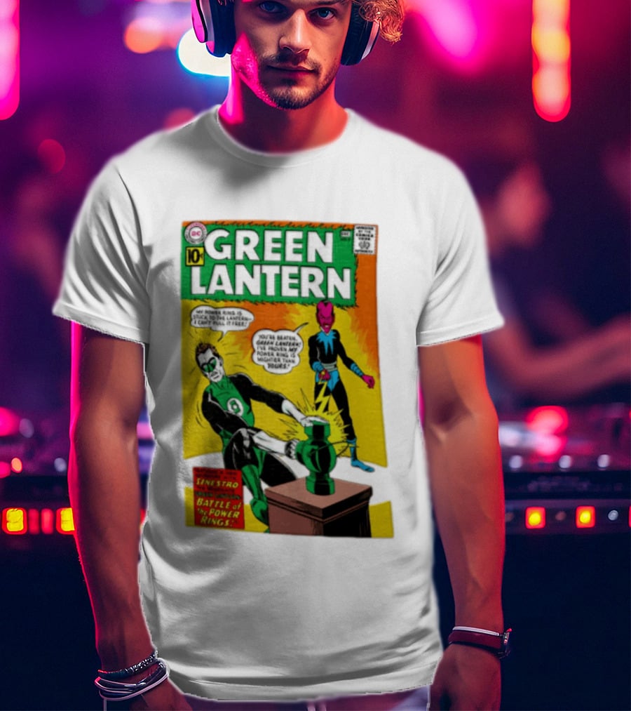 Green Lantern Sinestro Battle Of The Power Rings Comic Cover DC Comics T-Shirt