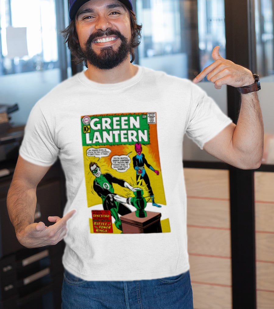 Green Lantern Sinestro Battle Of The Power Rings Comic Cover DC Comics T-Shirt