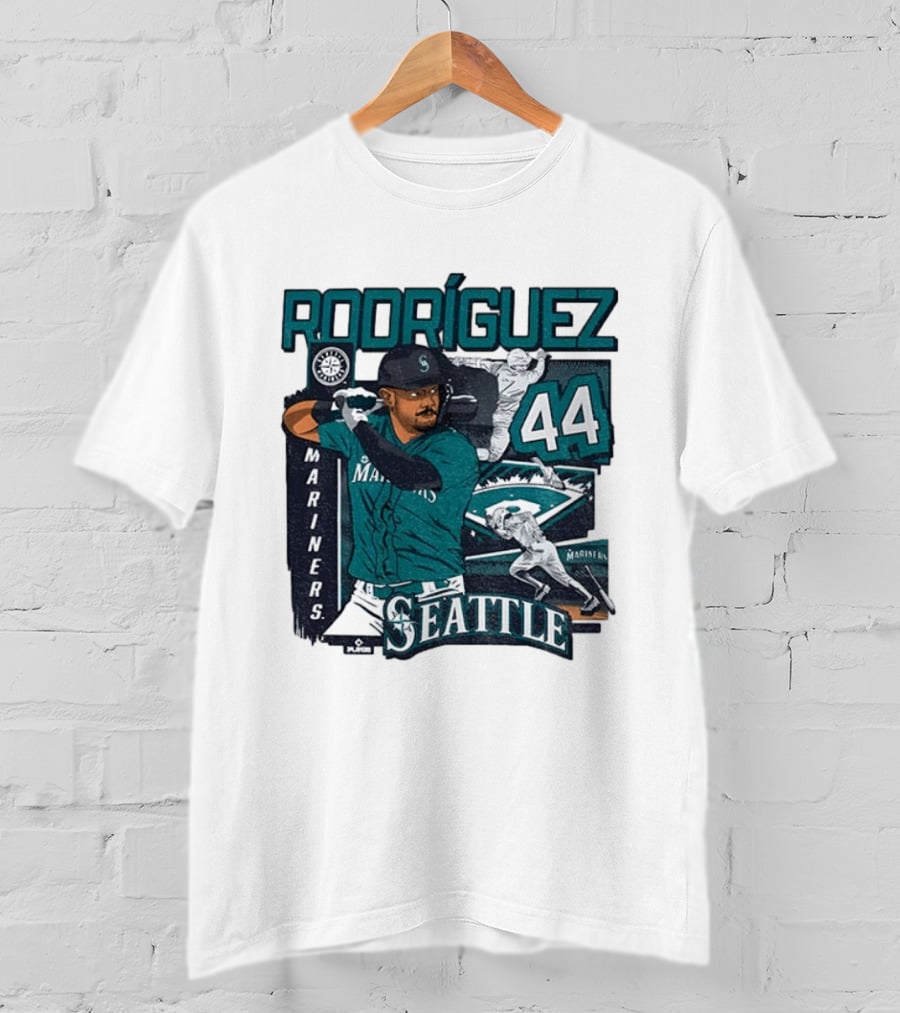Rodríguez 44 Seattle Mariners Baseball Player T-Shirt