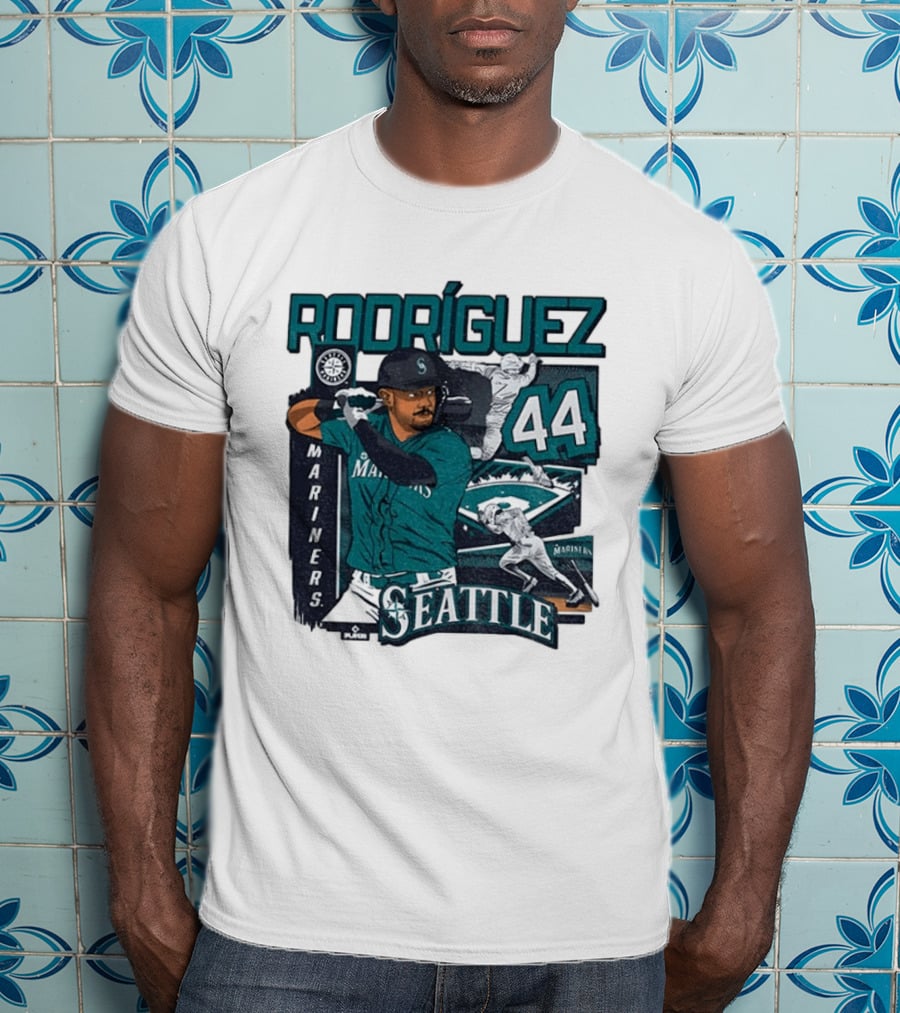Rodríguez 44 Seattle Mariners Baseball Player T-Shirt
