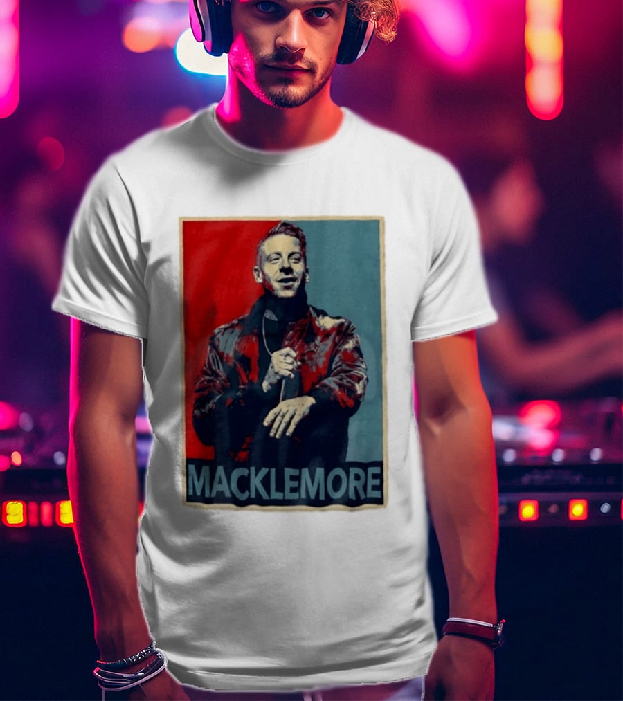 Macklemore Music Icon Red Blue T-Shirt
