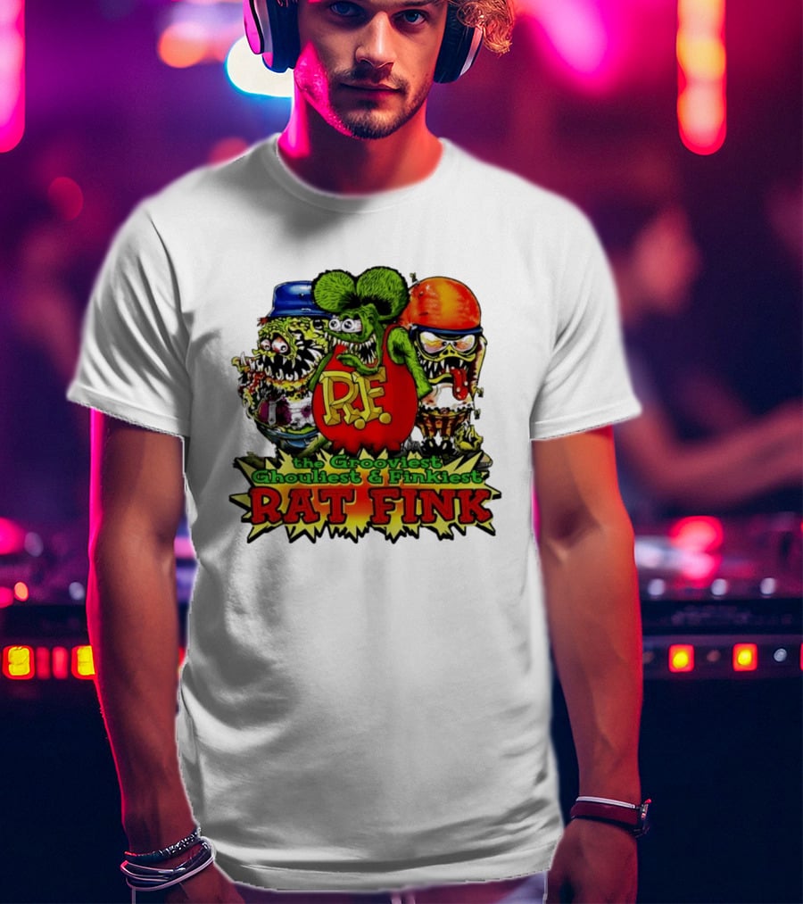 Grooviest Ghouliest Finkiest Rat Fink R.F. T-Shirt