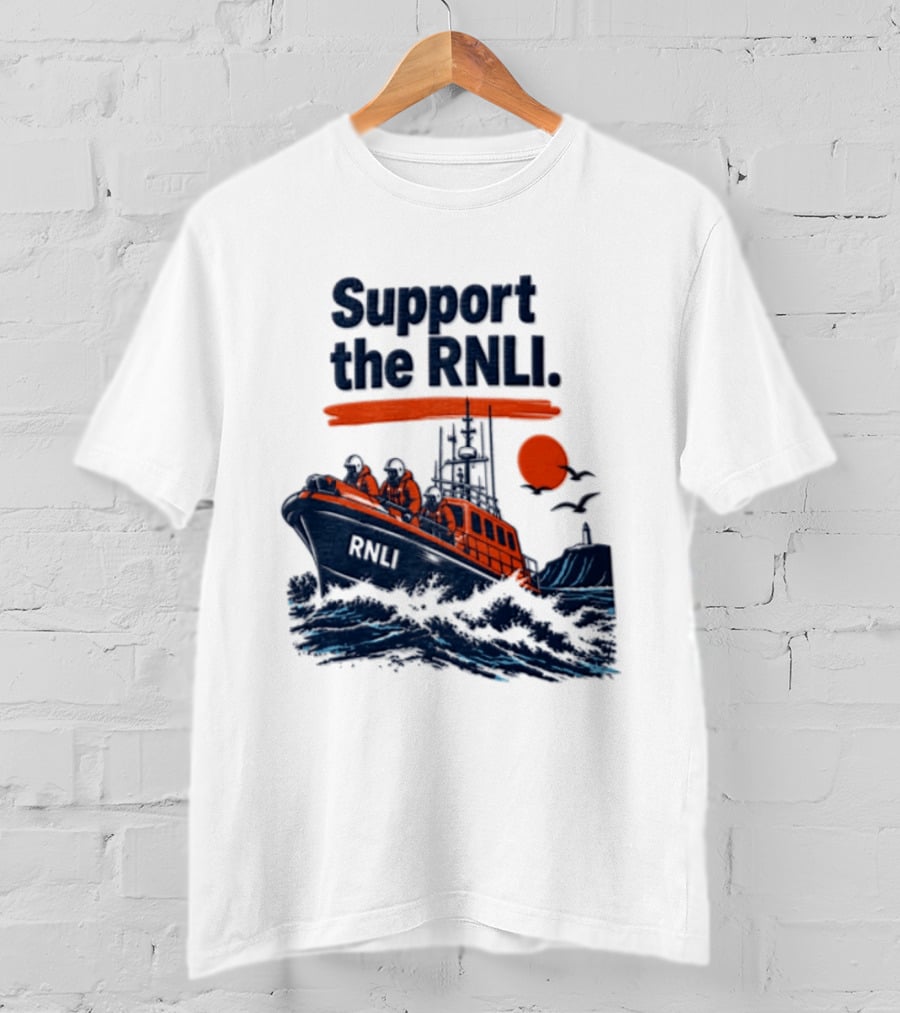 Support The RNLI Lifeboat Crew Royal National Lifeboat Institution T-Shirt
