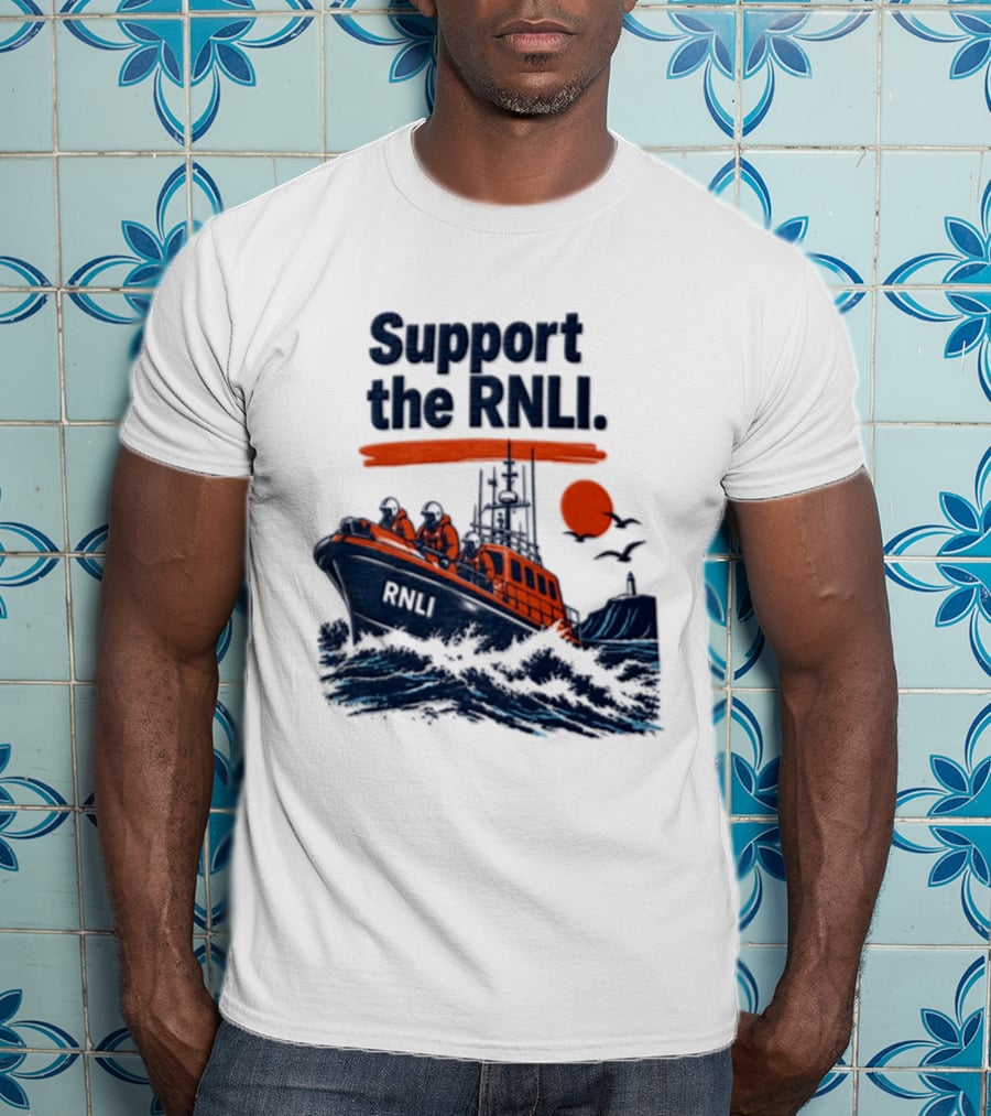 Support The RNLI Lifeboat Crew Royal National Lifeboat Institution T-Shirt