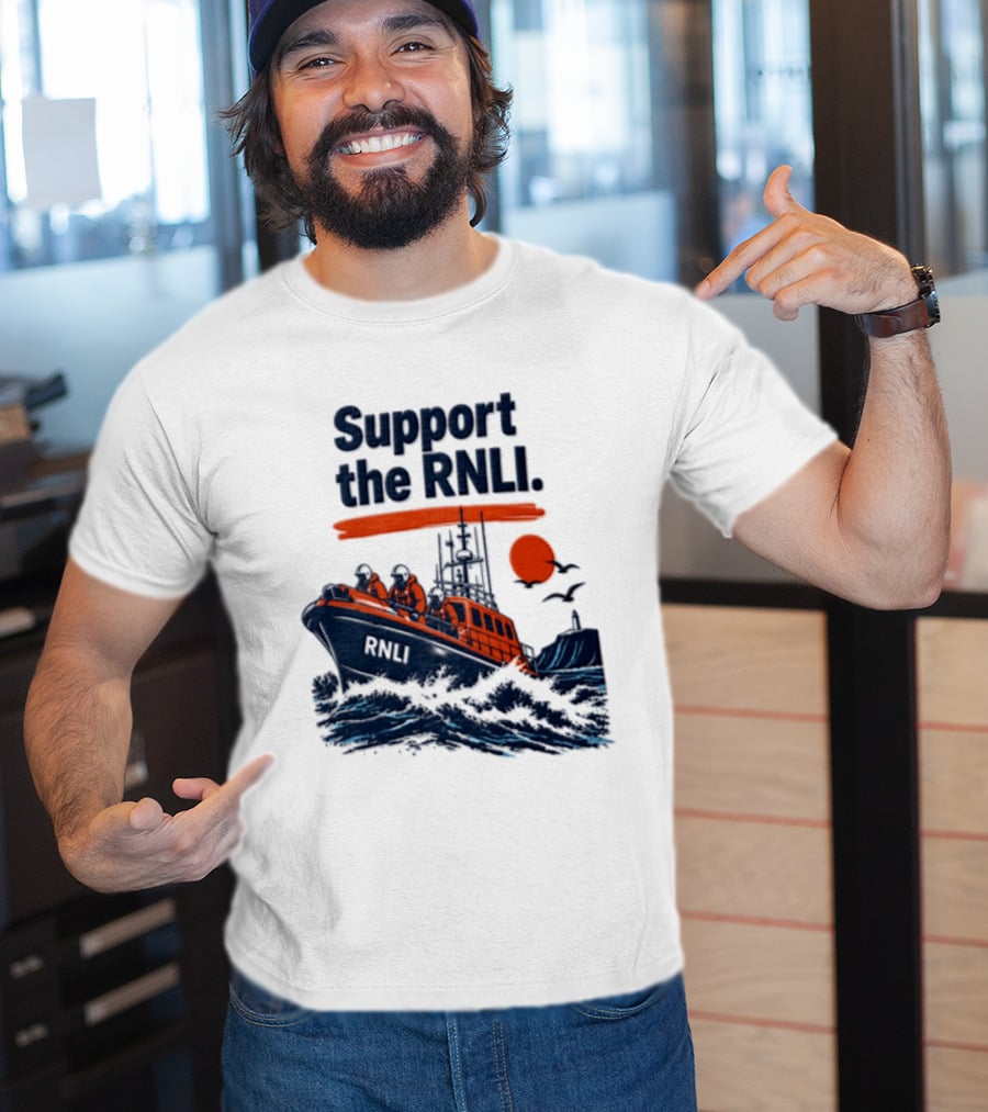 Support The RNLI Lifeboat Crew Royal National Lifeboat Institution T-Shirt