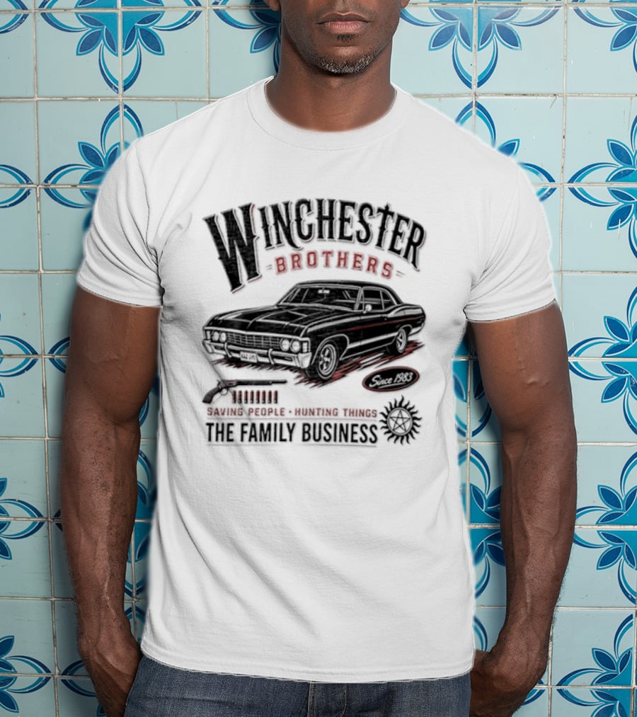 Winchester Brothers Saving People Hunting Things The Family Business T-Shirt