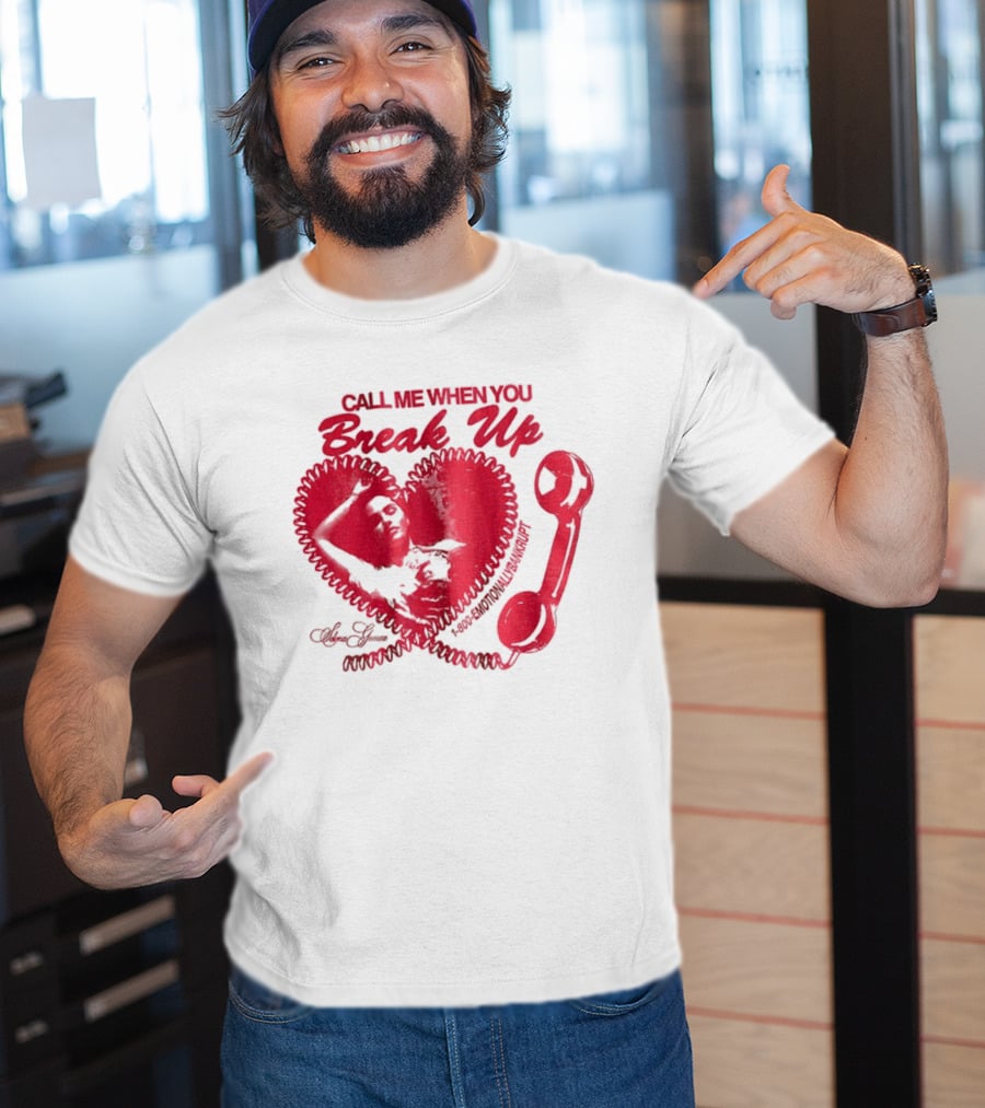 Selena Gomez Call Me When You Break Up Heart Wrench T-Shirt