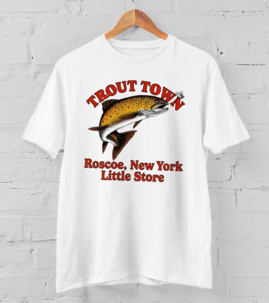 Trout Town Roscoe New York Little Store Fish T-Shirt
