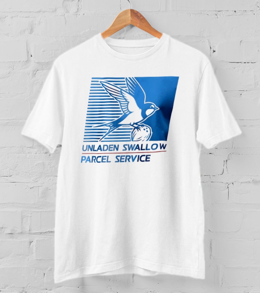 Unladen Swallow Parcel Service Monty Python T-Shirt