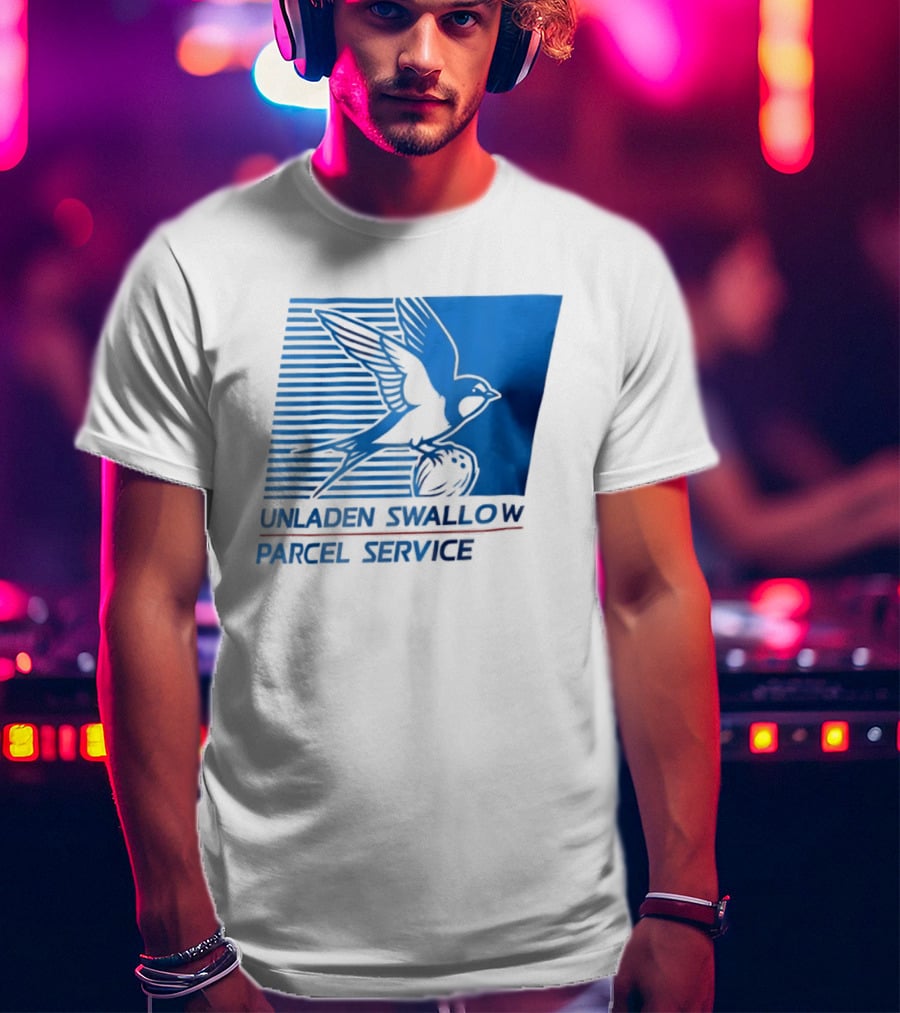 Unladen Swallow Parcel Service Monty Python T-Shirt