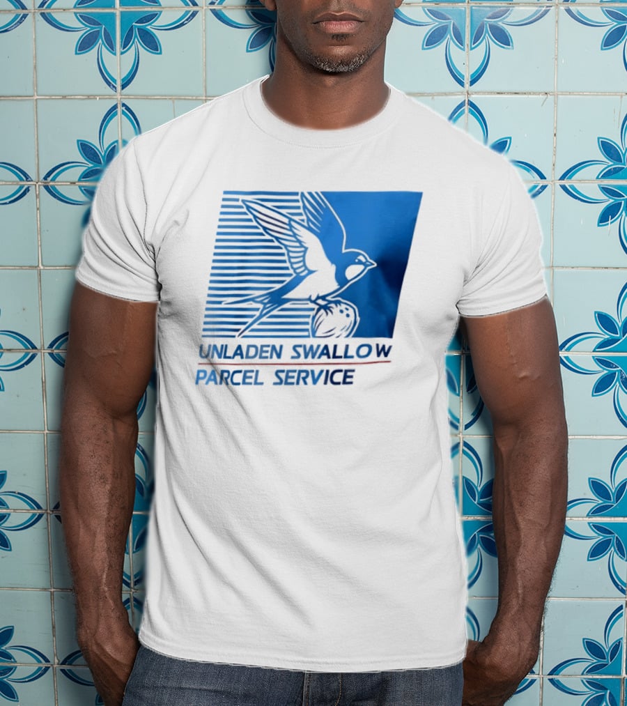 Unladen Swallow Parcel Service Monty Python T-Shirt