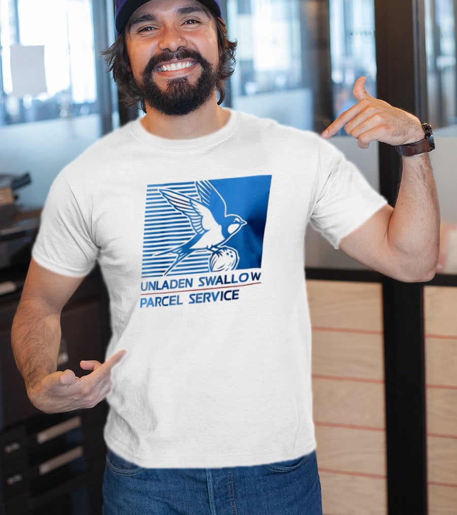 Unladen Swallow Parcel Service Monty Python T-Shirt