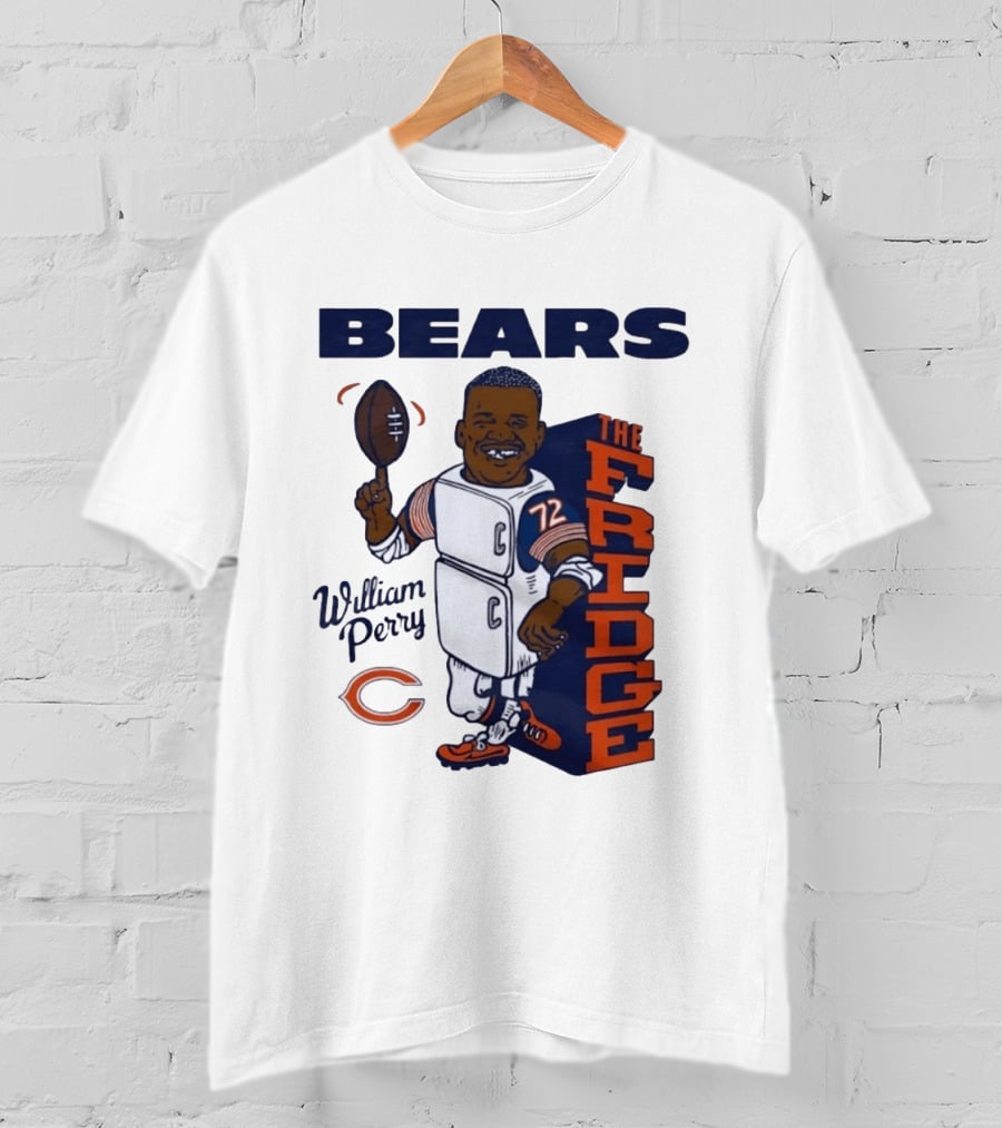 Chicago Bears William Perry The Fridge 72 Football T-Shirt