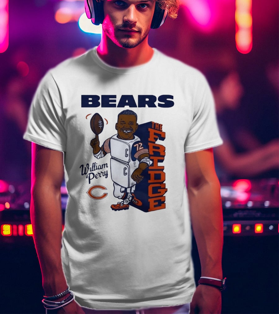 Chicago Bears William Perry The Fridge 72 Football T-Shirt