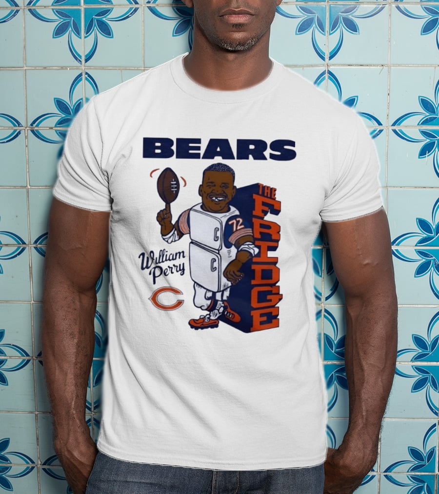 Chicago Bears William Perry The Fridge 72 Football T-Shirt